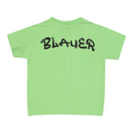 Blauer T-Shirt Girocollo Tinta Unita con Stampa per Neonato 25SBLKH02565 VERDE BLAUER 