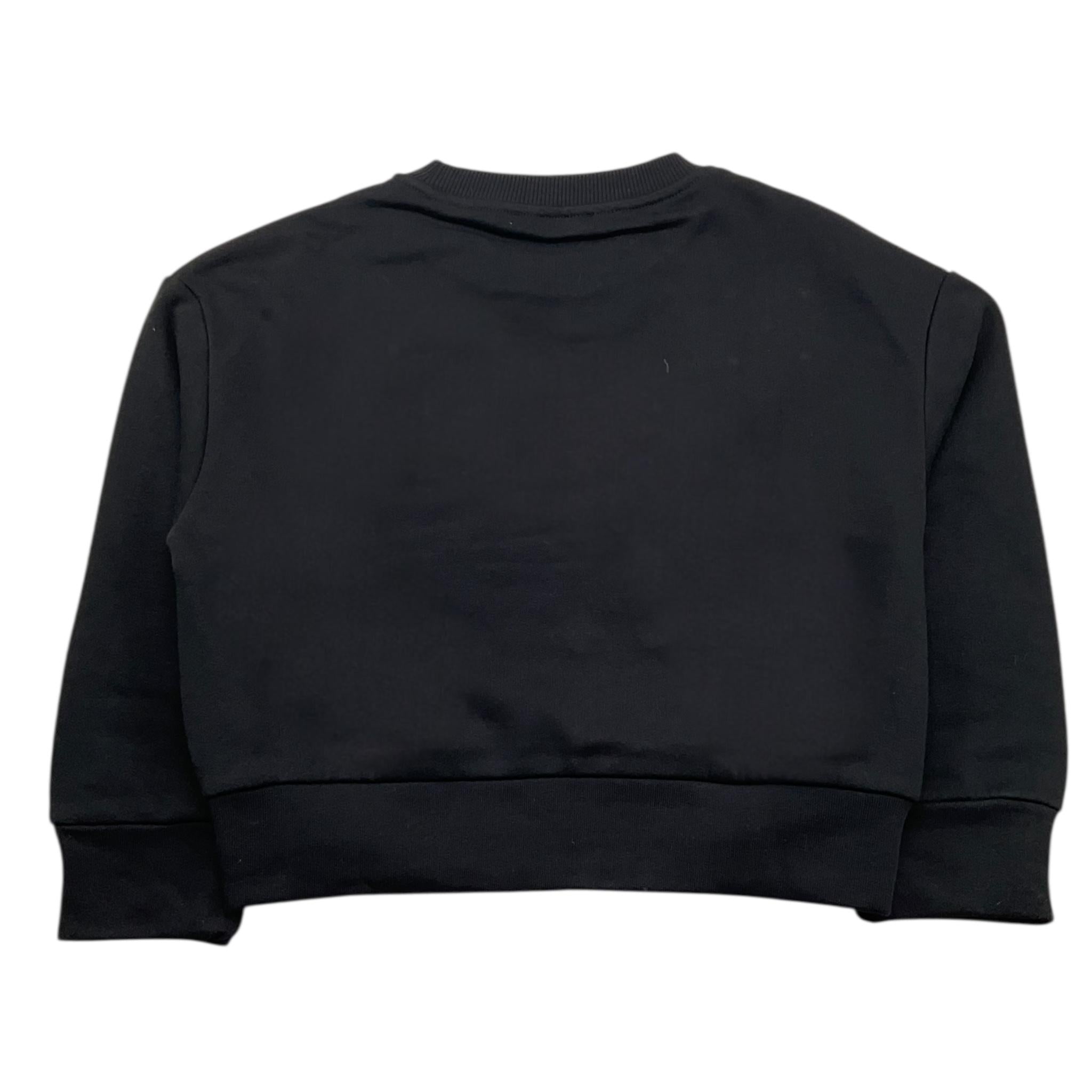 PATRIZIA PEPE felpa chiusa girocollo tinta unita con brillantini Nero per Bambina 7M0865 NERO PATRIZIA PEPE 