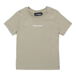 Dsquared2 T-Shirt Girocollo Tinta Unita con Stampa per Neonato DQ2853 BEIGE DSQUARED2 