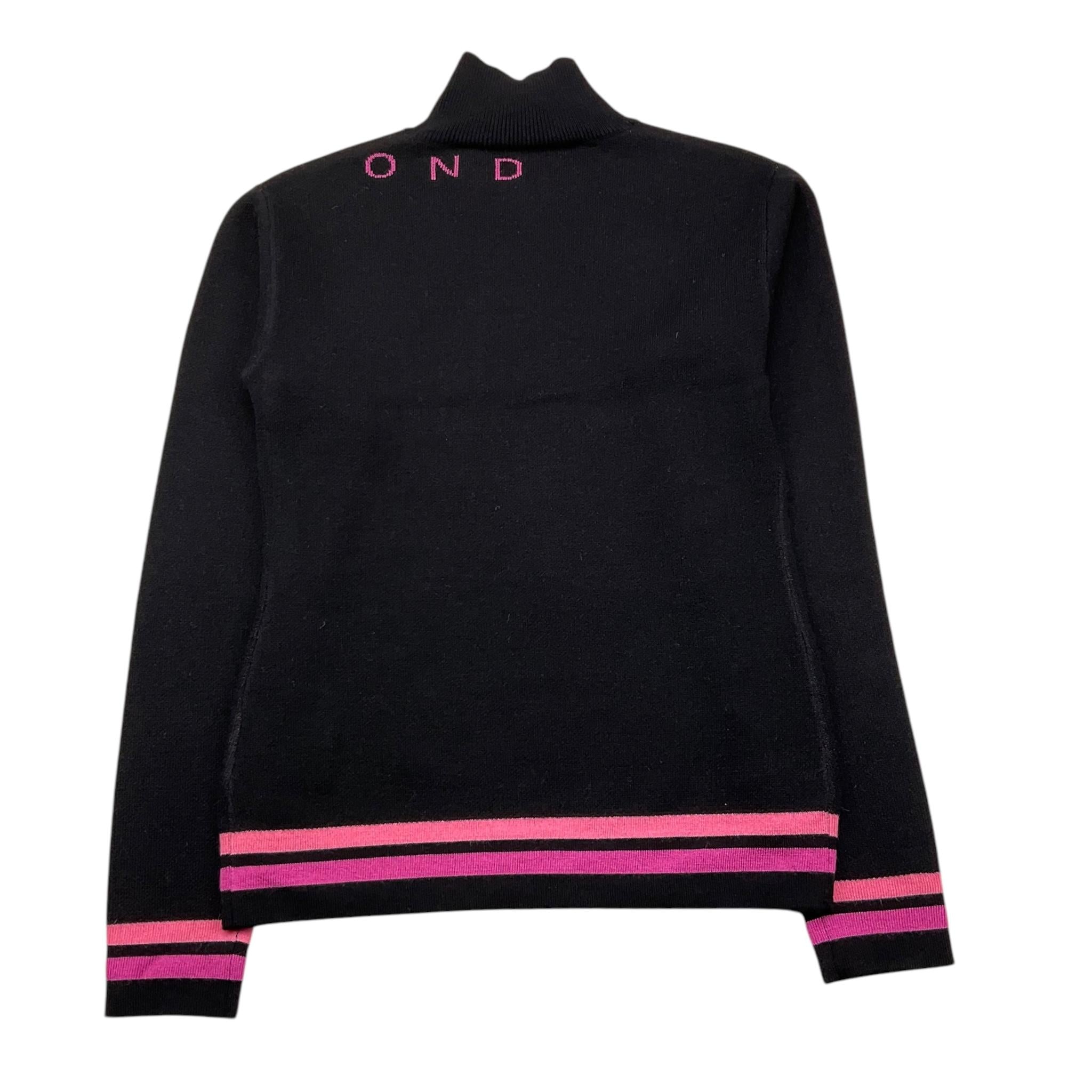 JOHN RICHMOND maglia mezzo collo tinta unita con logo Nero per Bambina RGA25204 NERO JOHN RICHMOND 