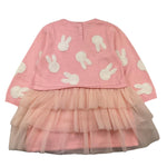 LIU JO abit manica lunga con tulle Rosa per Neonata HF4065 ROSA LIU JO 