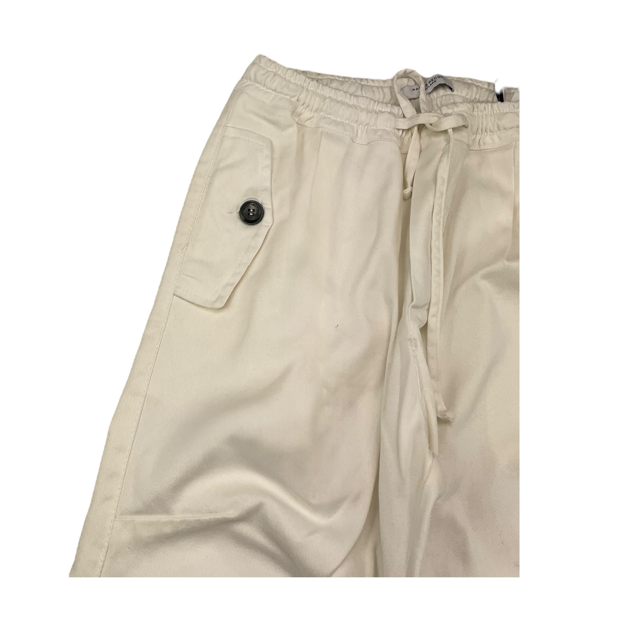 PAOLO PECORA pantalone tinta unita con elastico in vita Panna per Bambino PP4115 PANNA PAOLO PECORA 