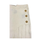 Balmain Plain Skirt With Contrast Buttons Cream For Girls