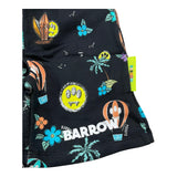Barrow Kids Solid Color Tracksuit Bermuda Shorts With Elastic Waist Black For Boys