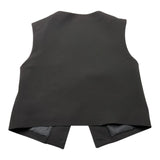 Msgm Solid Color Vest With Black Buttons For Boys