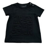 John Richmond T-Shirt Girocollo Tinta Unita con Logo per Neonato RIP26015TS NERO JOHN RICHMOND 