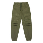 DIESEL pantalone tinta unita con elastico in vita modello cargo Verde per Bambino J02057 VERDE DIESEL 