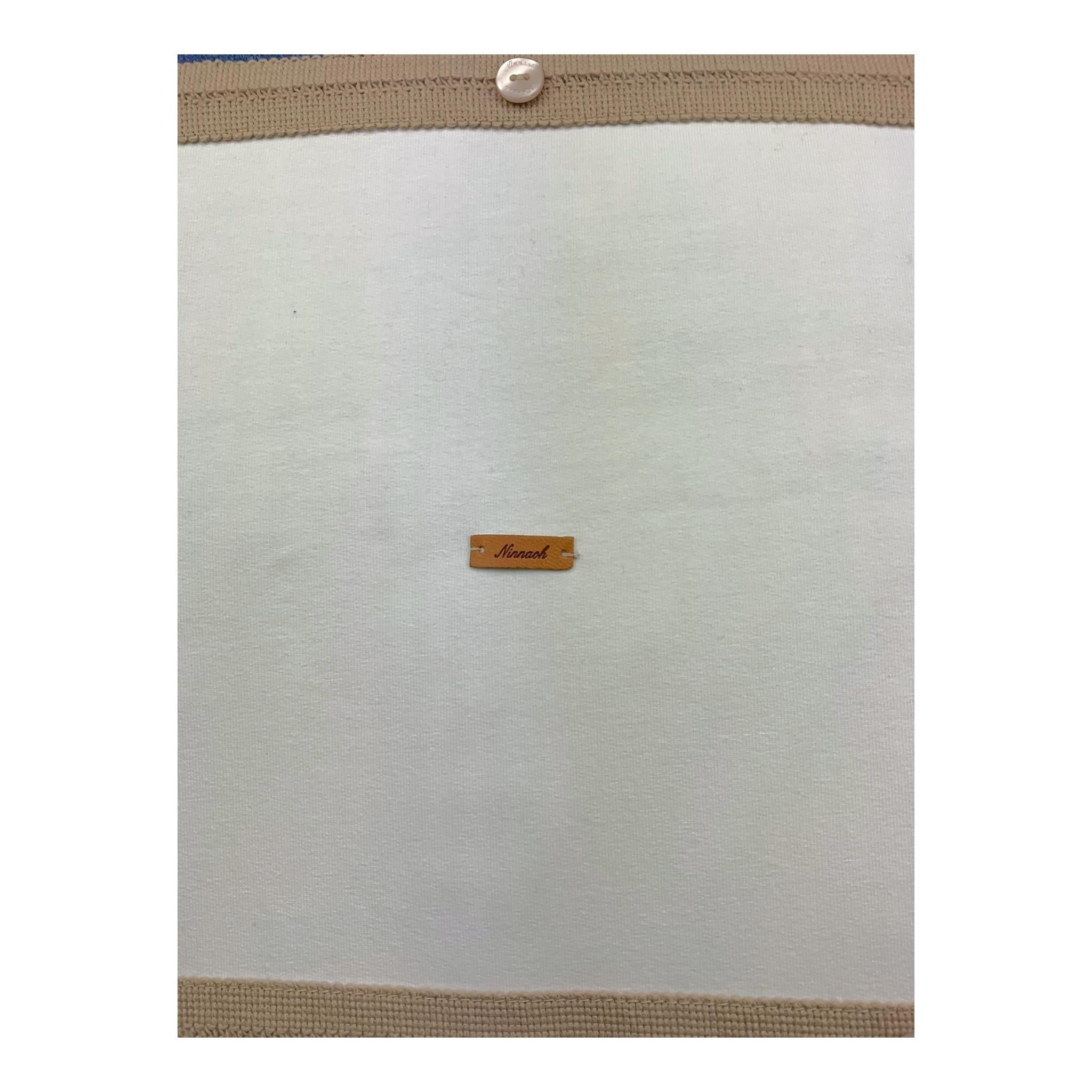 NINNAOH coperta biclore con stampa Bianco per Neonato I24COP203I BIANCO NINNAOH 