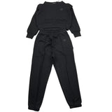 FUN & FUN completo 2pz felpa-pantalone tinta unita Nero per Neonata FBCM00006N NERO FUN & FUN 