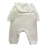 TEDDY E MINOU tutina tinta unita con cappuccio Bianco per Neonato I24TU042M7015 BIANCO TEDDY E MINOU 