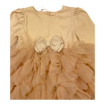 ANGEL'S FACE abito tinta unita con tulle e fiocco Sabbia per Neonata AF2180855 SABBIA ANGEL'S FACE 