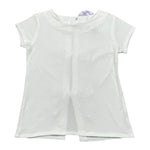 Magil T-Shirt Tinta Unita con Fiocchi per Bambina HN26121 BIANCO MAGIL 