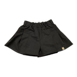 Bamboom+Babies Solid Color Shorts with Elastic Waistband Black for Newborn Baby Girl