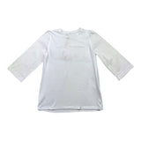 @Madilly Shirt Solid Color Crew Neck White For Boys