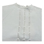 Wedoble Pagliaccetto Mezza Manica Tinta Unita con Ricami per Neonato V2401305R BIANCO WEDOBLE 