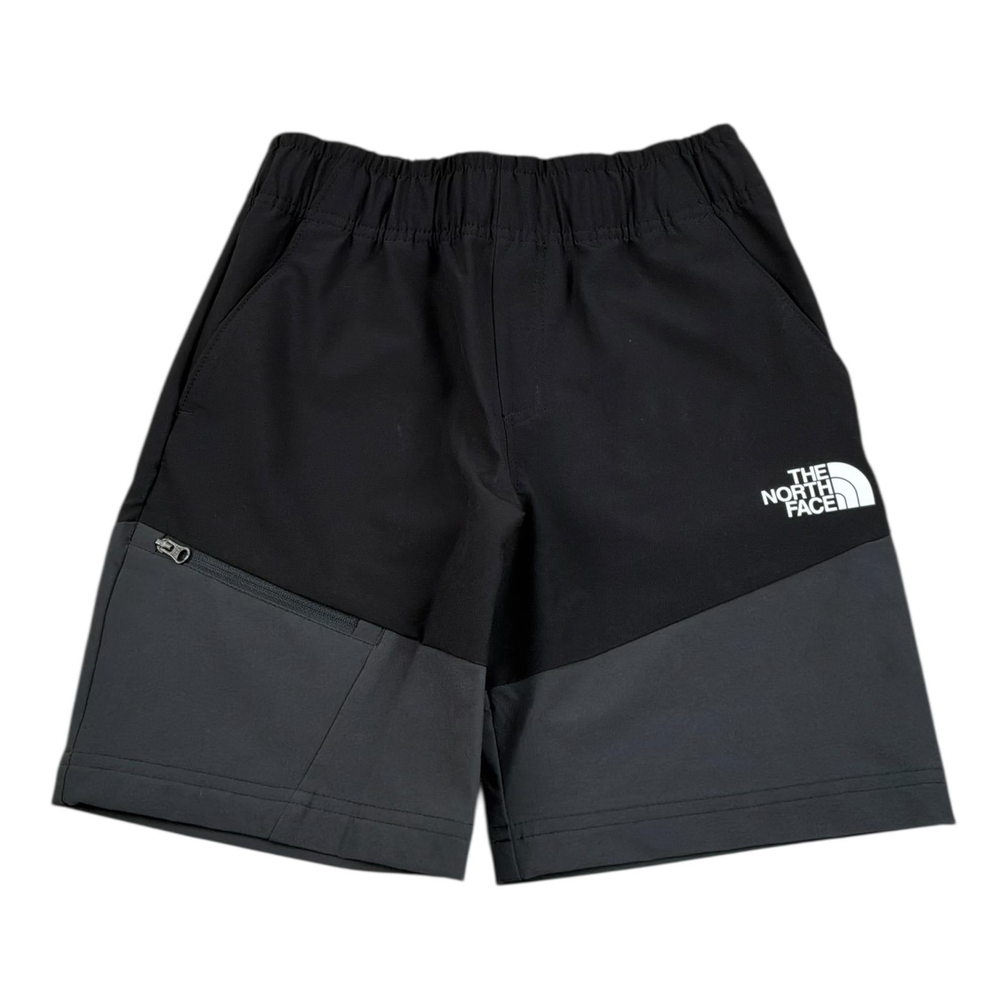 The North Face Bermuda Tinta Unita con Elastico In Vita per Bambino NF0A8AY2KT0 NERO THE NORTH FACE 
