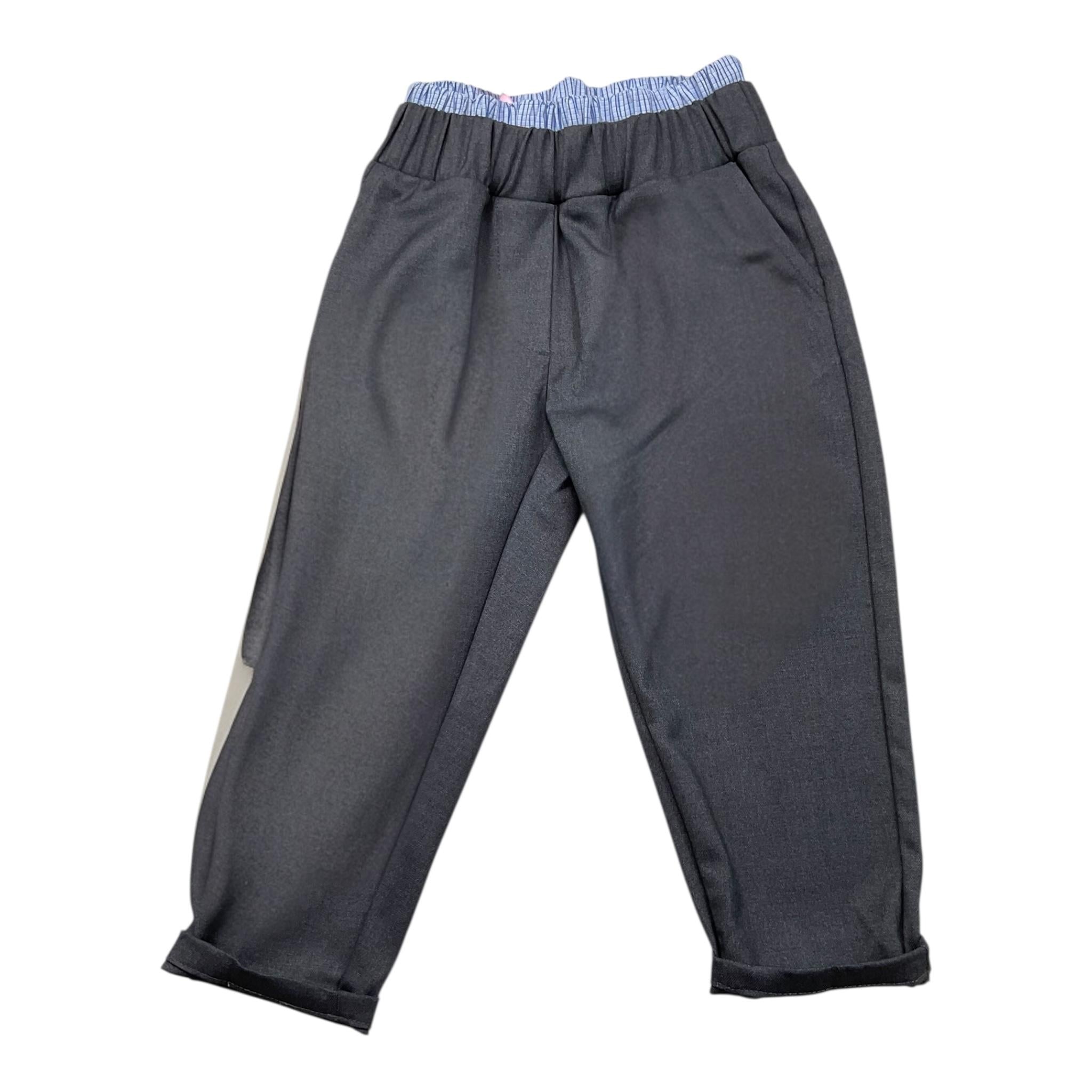 VICOLO pantalone tinta unita con elastico in contrasto Grigio per Neonata 3141P00090N GRIGIO VICOLO 
