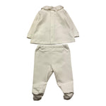 LE BEBE' completo 2pz maglia-ghettina tinta unita Bianco per Neonata LBG6031 BIANCO LE BEBE' 