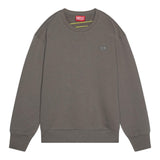 Diesel Felpa Chiusa Girocollo Tinta Unita con Logo per Bambino J02274 GRIGIO DIESEL 
