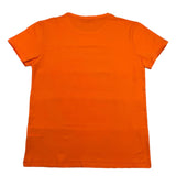 Daniele Alessandrini Orange Logo Solid Color Crew Neck T-Shirt for Kids
