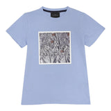 John Richmond T-Shirt Girocollo Tinta Unita con Stampa per Bambino RBP25117TSXX AZZURRO JOHN RICHMOND 