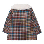 BOBOLI cappotto fantasia quadretti con colletto pelliccia Multicolor per Bambino 239183 MULTICOLOR BOBOLI 