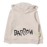 BARROW KIDS felpa chiusa con cappuccio tinta unita con logo Beige per Bambino F3BKJUHS073 BEIGE BARROW KIDS 
