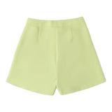 I Do Short Solid Color With Adjustable Waist Green For Girls