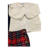 MAC ILUSIO'N completo 3 pezzi maglia-camicia-short Blu per Neonata 9531 BLU MAC ILUSIO'N 