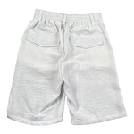 Never Too Bermuda tinta unita con Elastico In Vita Bianco per Bambino NT2289R BIANCO NEVER TOO 