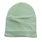 WEDOBLE cappello tinta unita con ricami Verde acqua per Neonata V2004307A VERDE ACQUA WEDOBLE 