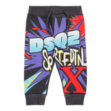 DSQUARED2 pantalone tuta stampa fantasia Nero per Neonato DQ2544 NERO DSQUARED2 