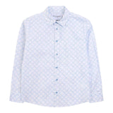 Trussardi Long Sleeve Shirt Solid Color with White Fantasy Print for Boys