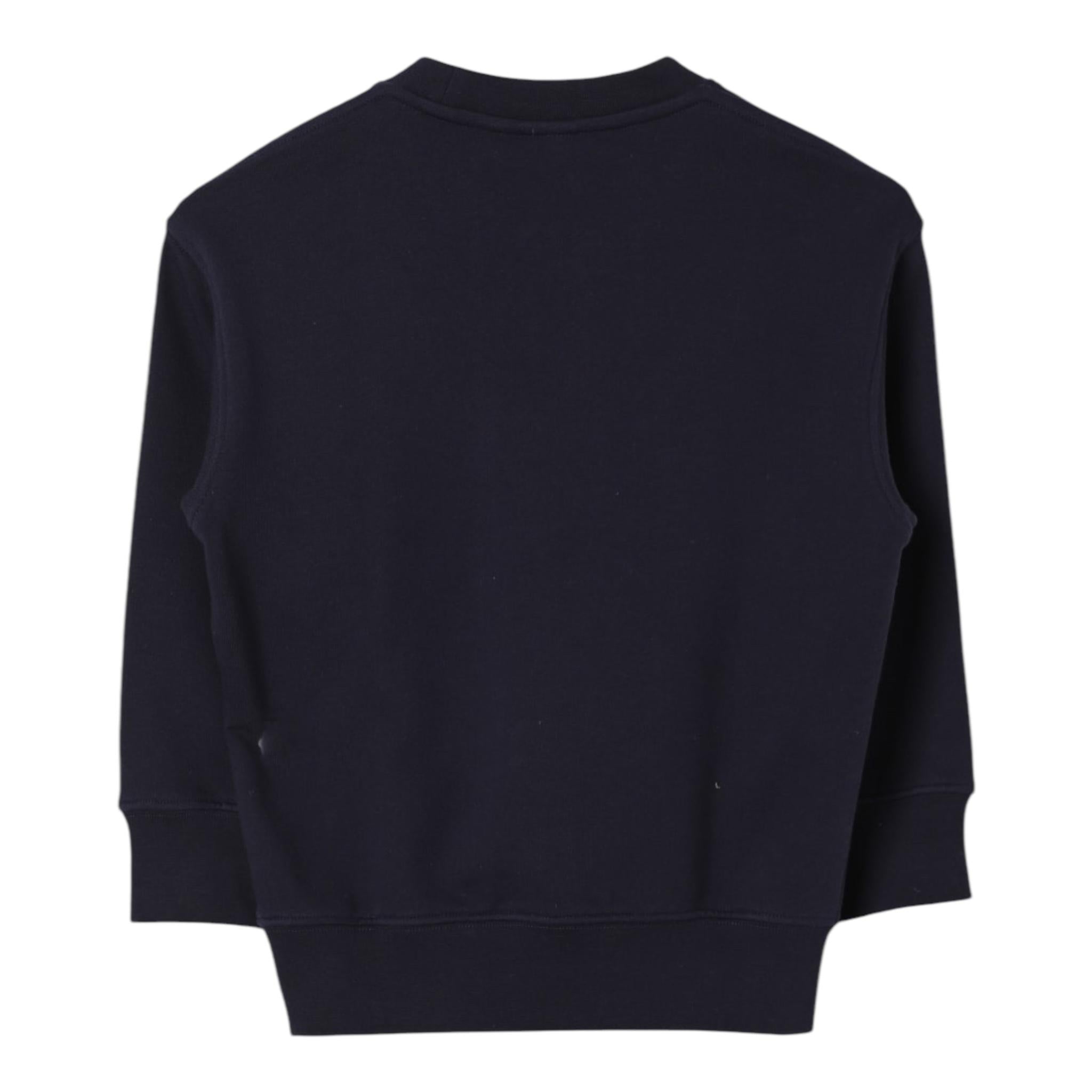 ASPESI felpa girocollo tinta unita con taschino Blu per Bambino F24038MFM0123 BLU ASPESI 