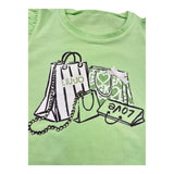 Liu Jo Abito Tinta Unita con Brillantini per Neonata KA5037J5003 VERDE LIU JO 