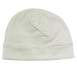 Lalalu' Plain Hat With White Flower Embroidery For Newborn