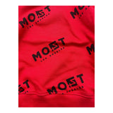 Most Los Angeles Red Logo Solid Color Crewneck Sweatshirt For Newborn