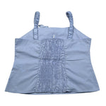 Lu Lu By Miss Grant Top Bretelline tinta unita Azzurro Polvere per Bambina LL2732 AZZURRO POLVERE LU LU BY MISS GRANT 