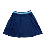 Trussardi Gonna Tinta Unita con Elastico In Vita Logato per Bambina TGP26074GO BLU TRUSSARDI 