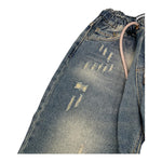 OVER-D jeans tinta unita con elastico in vita Azzurro per Bambino OK1775 AZZURRO OVER-D 