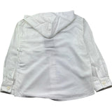 Paolo Pecora Camicia Manica Lunga Tinta Unita con Cappuccio per Bambino PP4216 BIANCO PAOLO PECORA 