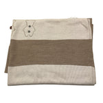 BARCELLINO coperta tinta unita con stampa Beige per Neonata 105323 BEIGE BARCELLINO 