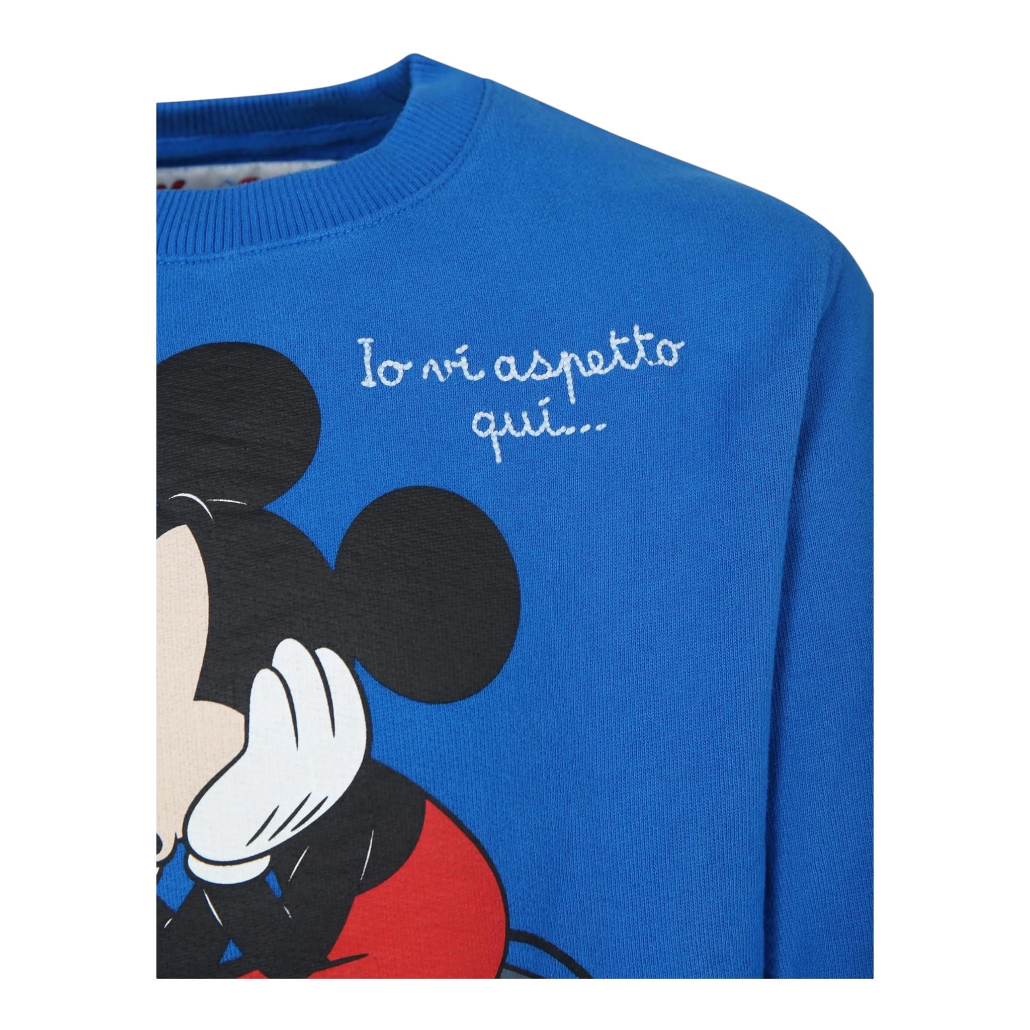 SAINT BARTH felpa tinta unita girocollo con stampa Cobalto per Bambino HUT000401323G COBALTO SAINT BARTH 