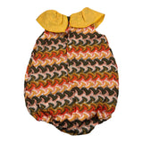 La Stupenderia Pagliaccetto Multicolor con Colletto per Neonata TBPG50000 ARANCIONE LA STUPENDERIA 