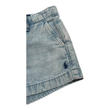 Ralph Lauren Short In Denim Tinta Unita per Neonata 312964507001 AZZURRO RALPH LAUREN 