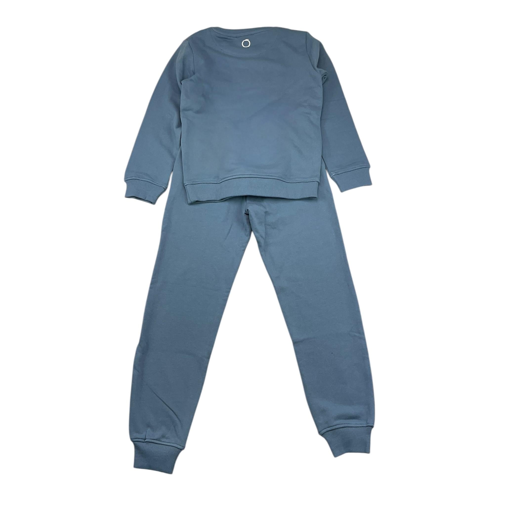 TRUSSARDI completo 2pz felpa-pantalone tinta unita Azzurro per Bambino TIA24121CF AZZURRO TRUSSARDI 