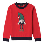 SARABANDA maglia tinta unita con stampa gnomo Rosso per Bambino 0A110X ROSSO SARABANDA 