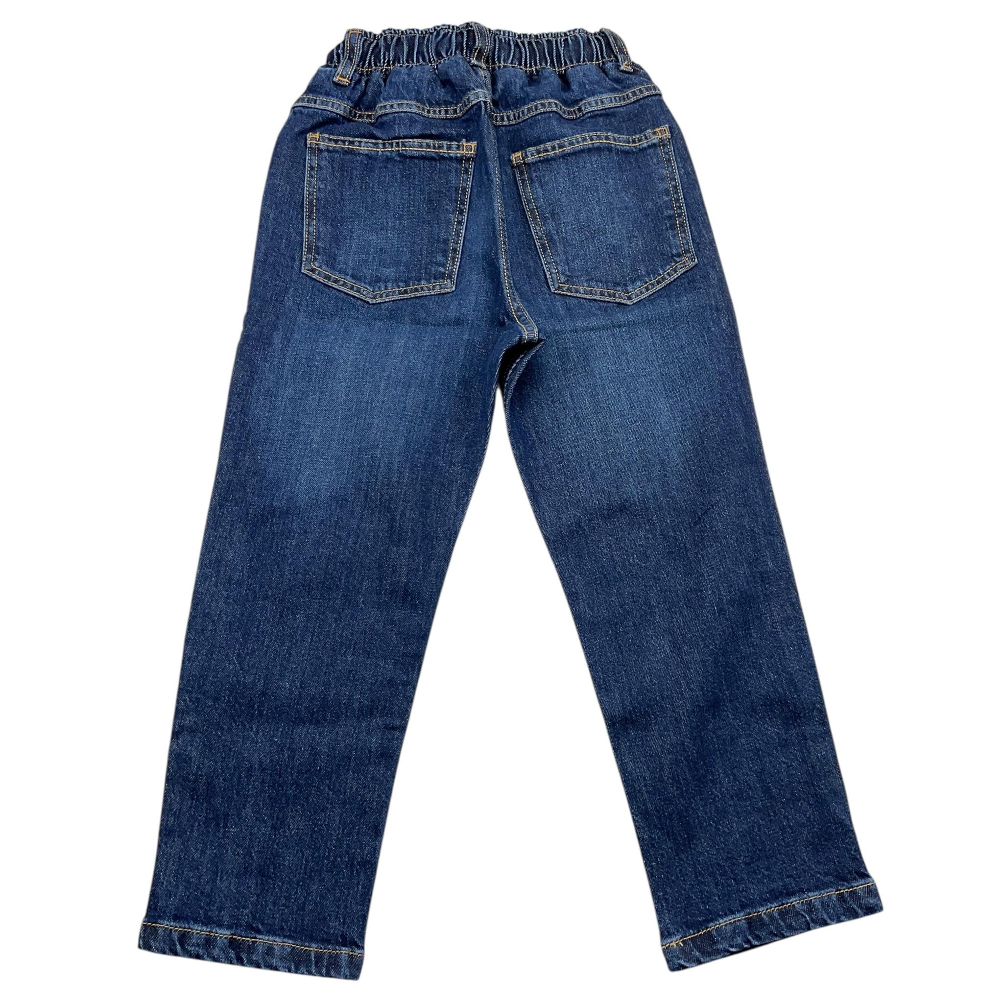 NEVER TOO jeans tinta unita con elastico in vita Blu per Bambino NT2162B BLU NEVER TOO 