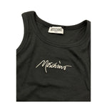 Moschino Canotta Tinta Unita A Costine per Bambina HDM06MX NERO MOSCHINO 