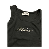 Moschino Canotta Tinta Unita A Costine per Bambina HDM06MX NERO MOSCHINO 